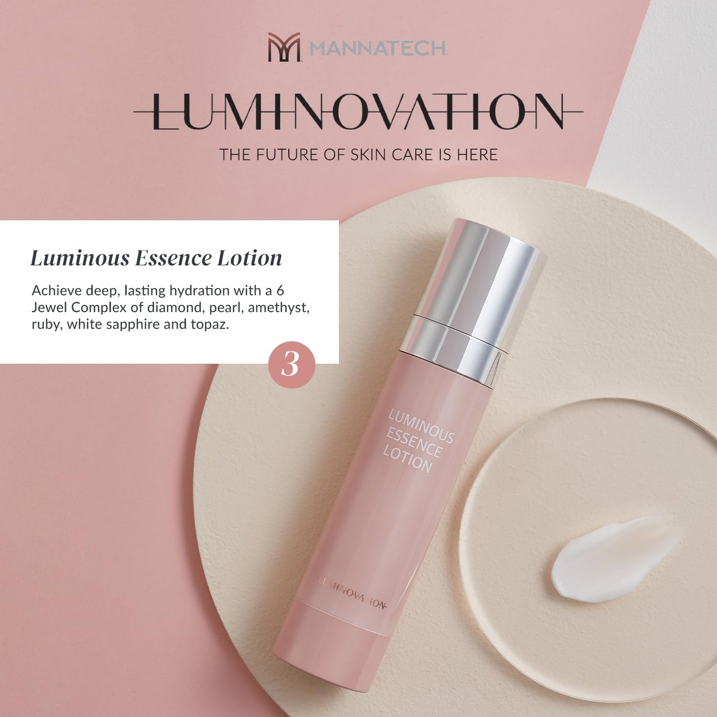 Mannatech Luminovation Luminous Essence Lotion with 6 Jewel Complex