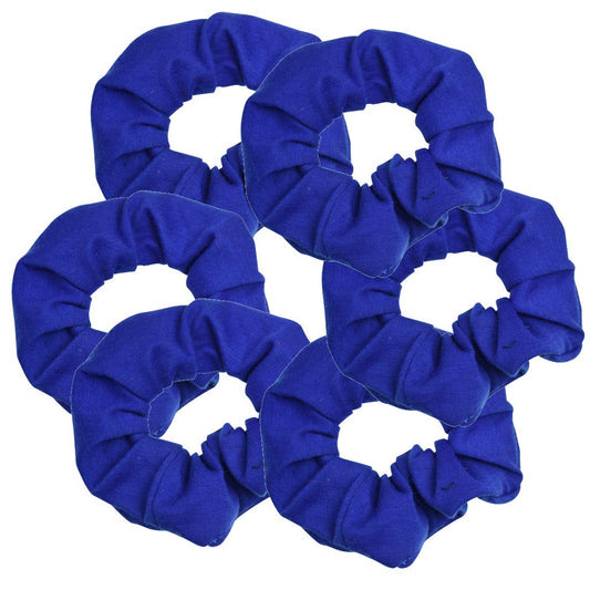 Large Solid Scrunchie - Set of 6-Royal