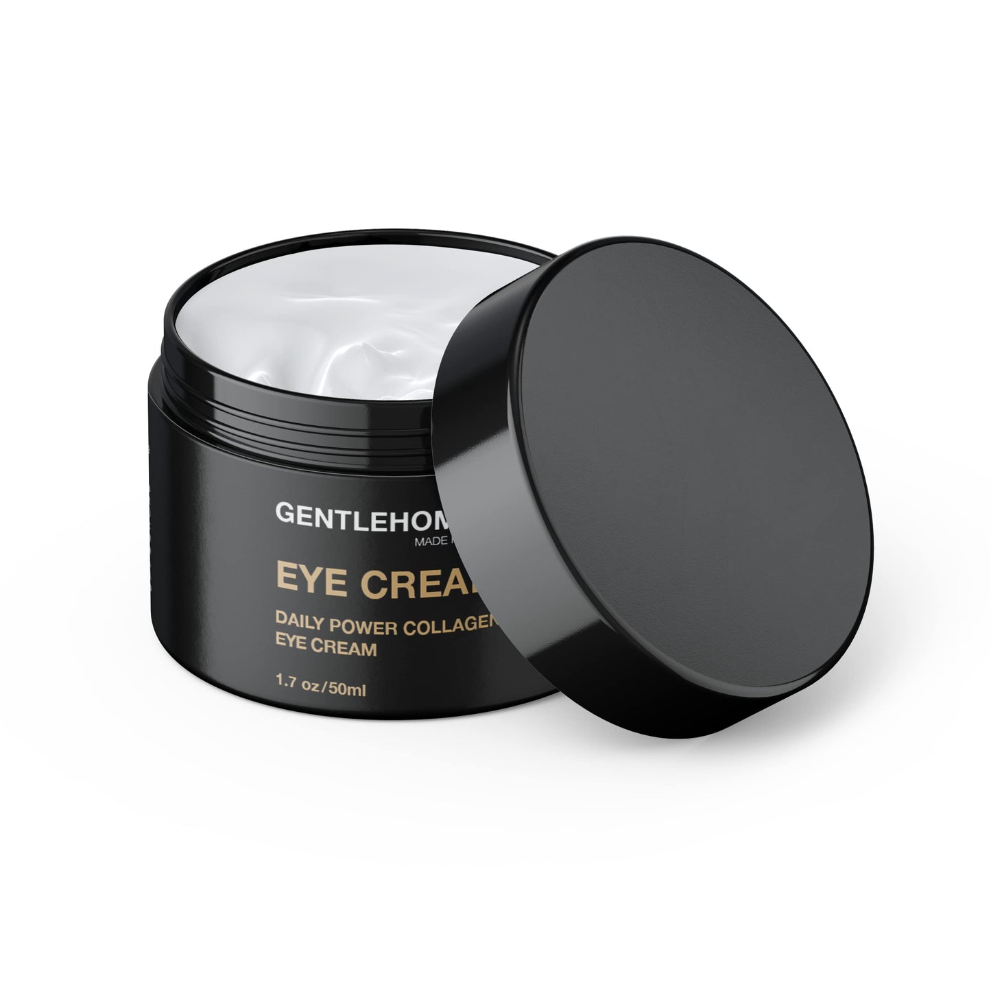 Gentlehomme Collagen & Caffeine Eye Cream for Men with Hyaluronic Acid - Day & Night Firming Under Eye Cream 1.7oz