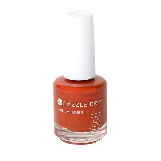 Dazzle Dry Nail Lacquer (Step 3) - Mojave Dreams - A burnt orange shimmer. Full coverage shimmer. (0.5 fl oz)