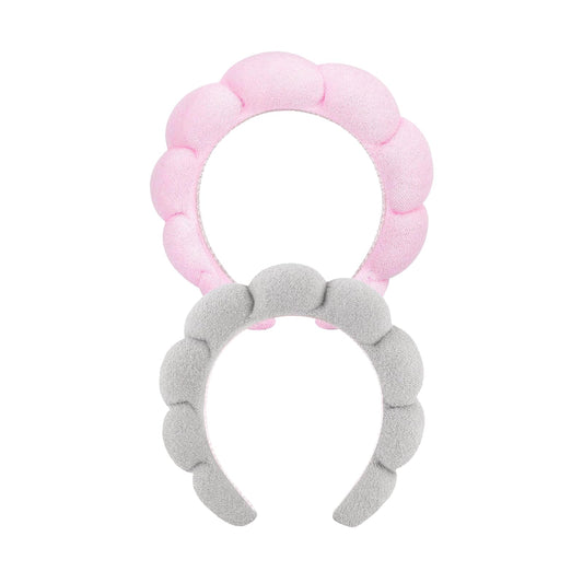 ETVOL Skincare Headband for Washing Face,Sponge Terry Cloth Spa Headband for Makeup Remove Shower Hair Accessories with Claws set Headbands for Women Girl