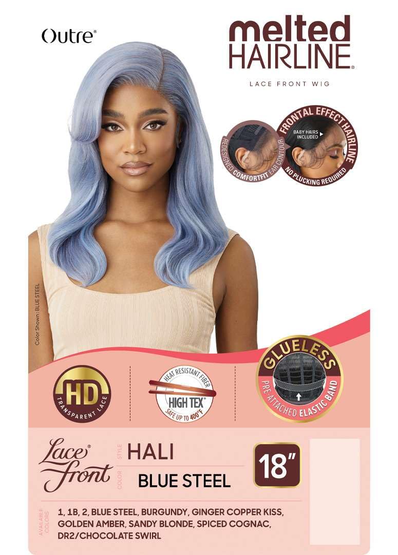 Outre Lace Front Wig - Melted Hairline - Hali (BLUE STEEL)