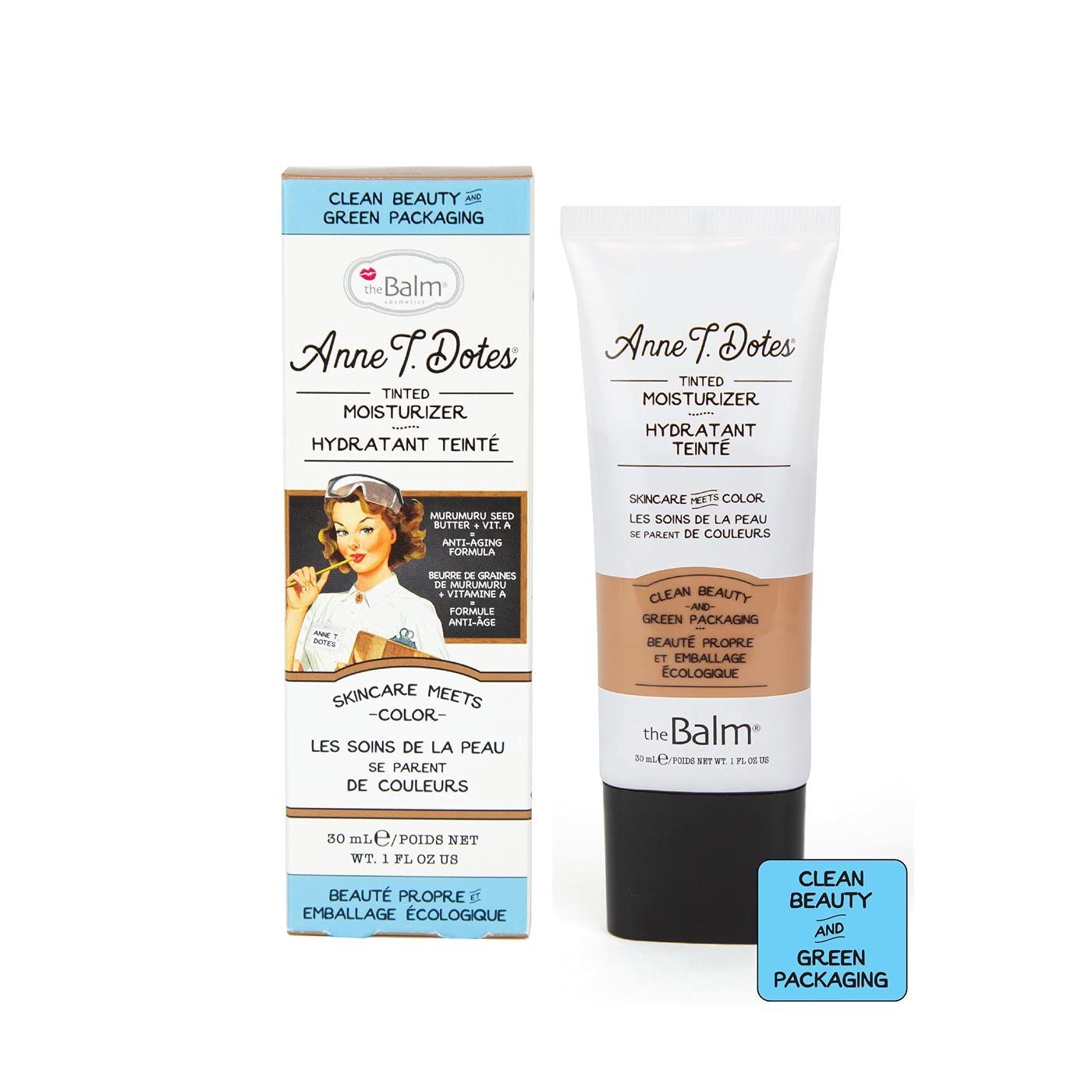 theBalm Anne T. Dotes Tinted Moisturizer, 38 (For Very Tan Skin), 1 fl. oz.