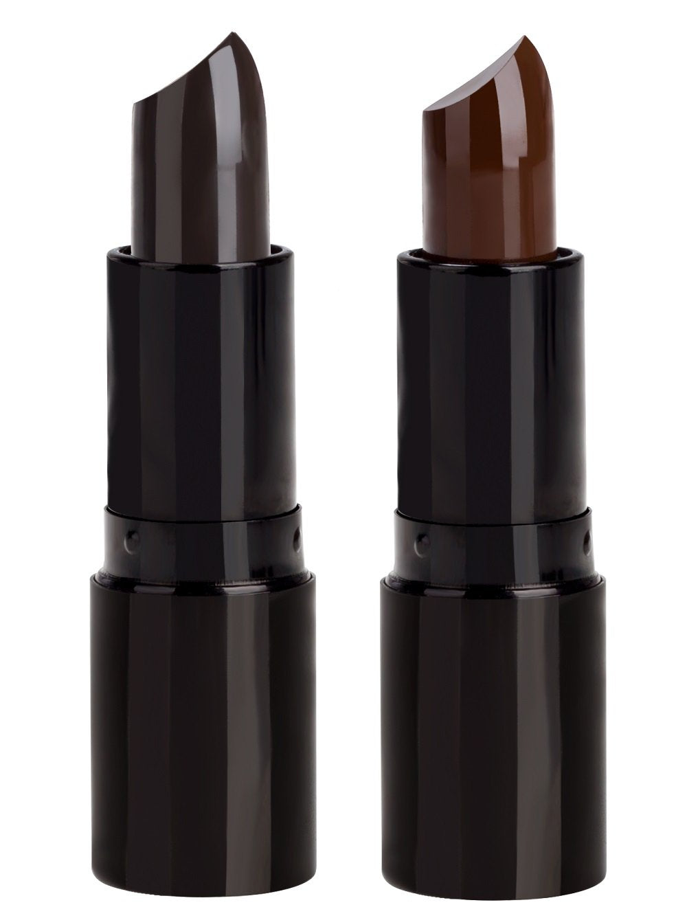 Professional Hair Color Lipstick Non-toxic Olive Oil In Crayon Cover White Temporary Hair Dyeing (2 Packs-Black+Coffee)