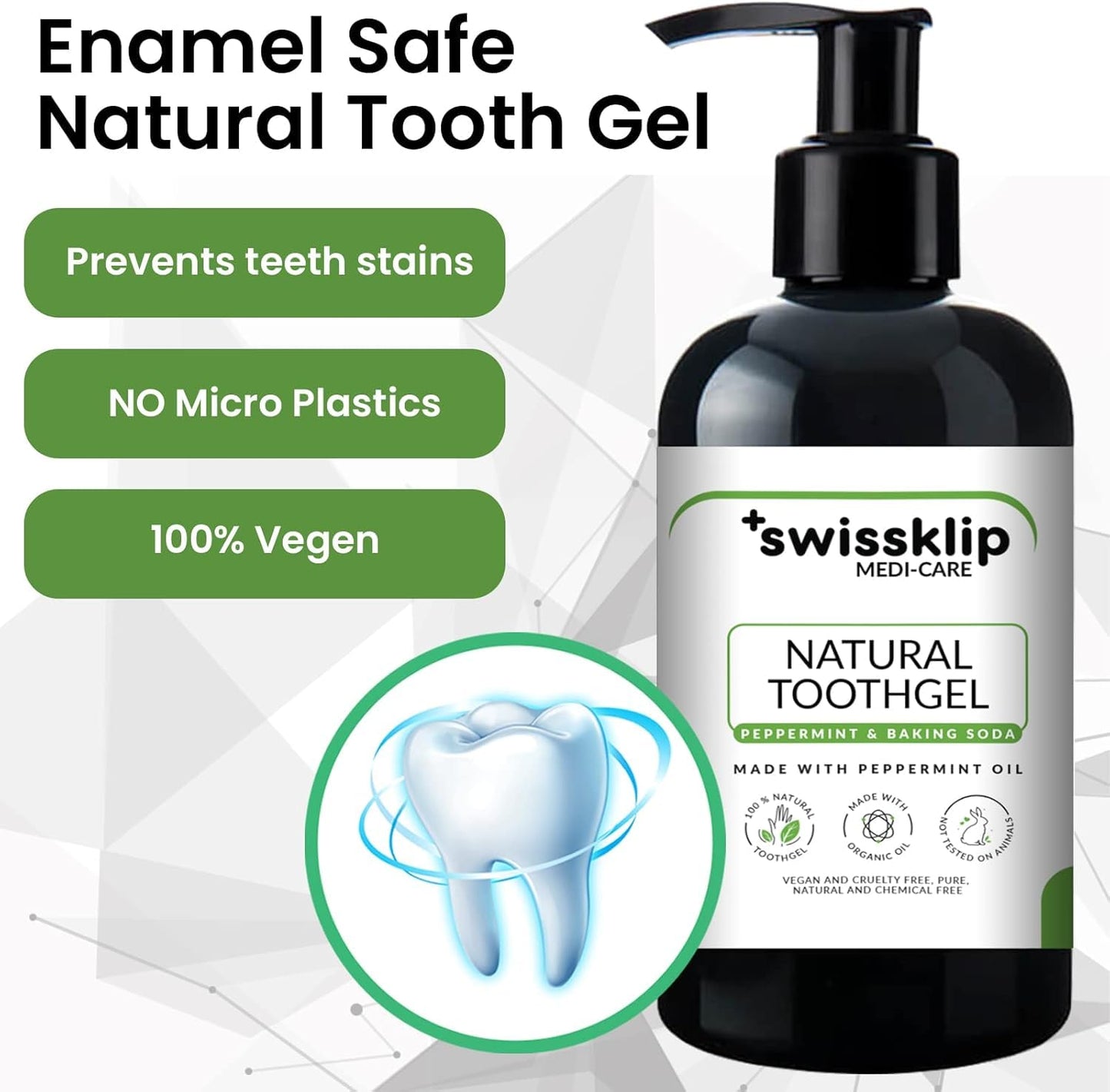 Swissklip Oral Care Bundle I Natural Ingredients That Promote Fresh Breath and Brighter Smile I We Offer Best Teeth Whitening Products for Professional Teeth Whitening Kit