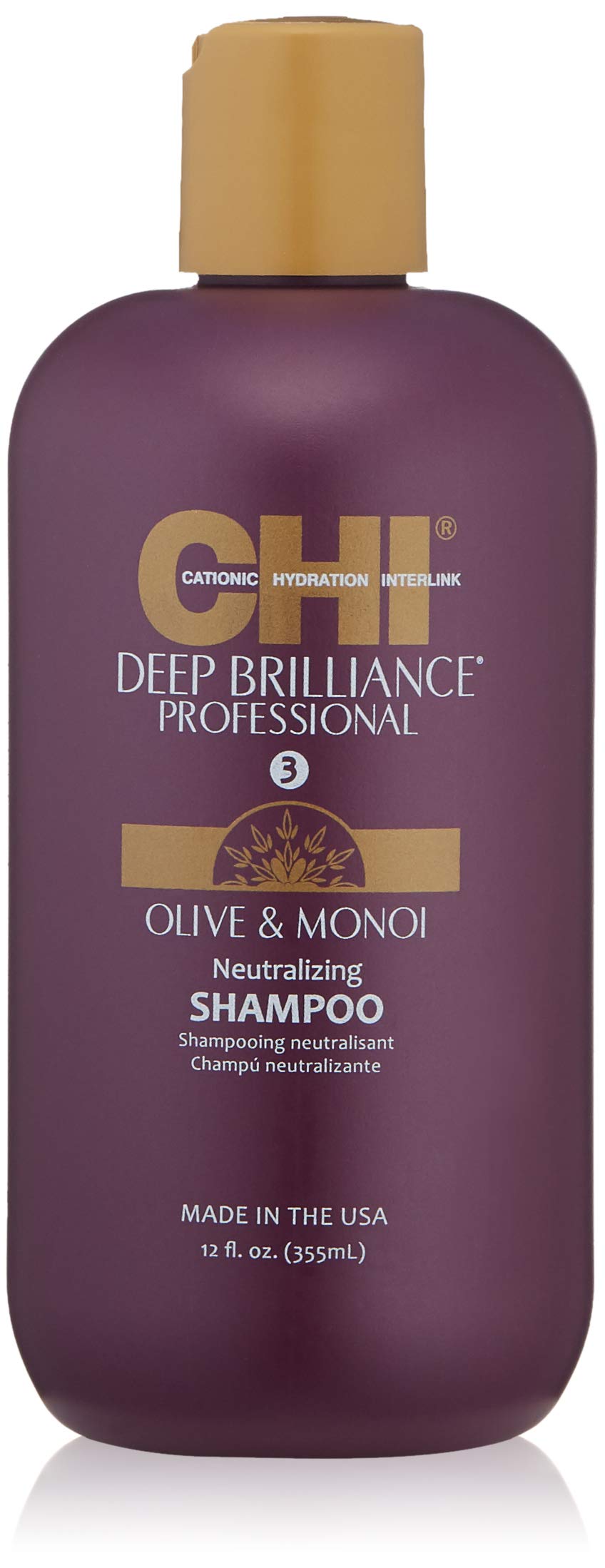 CHI Deep Brilliance Neutralizing Shampoo - Sulfate, Paraben, and Gluten Free, 12 oz.