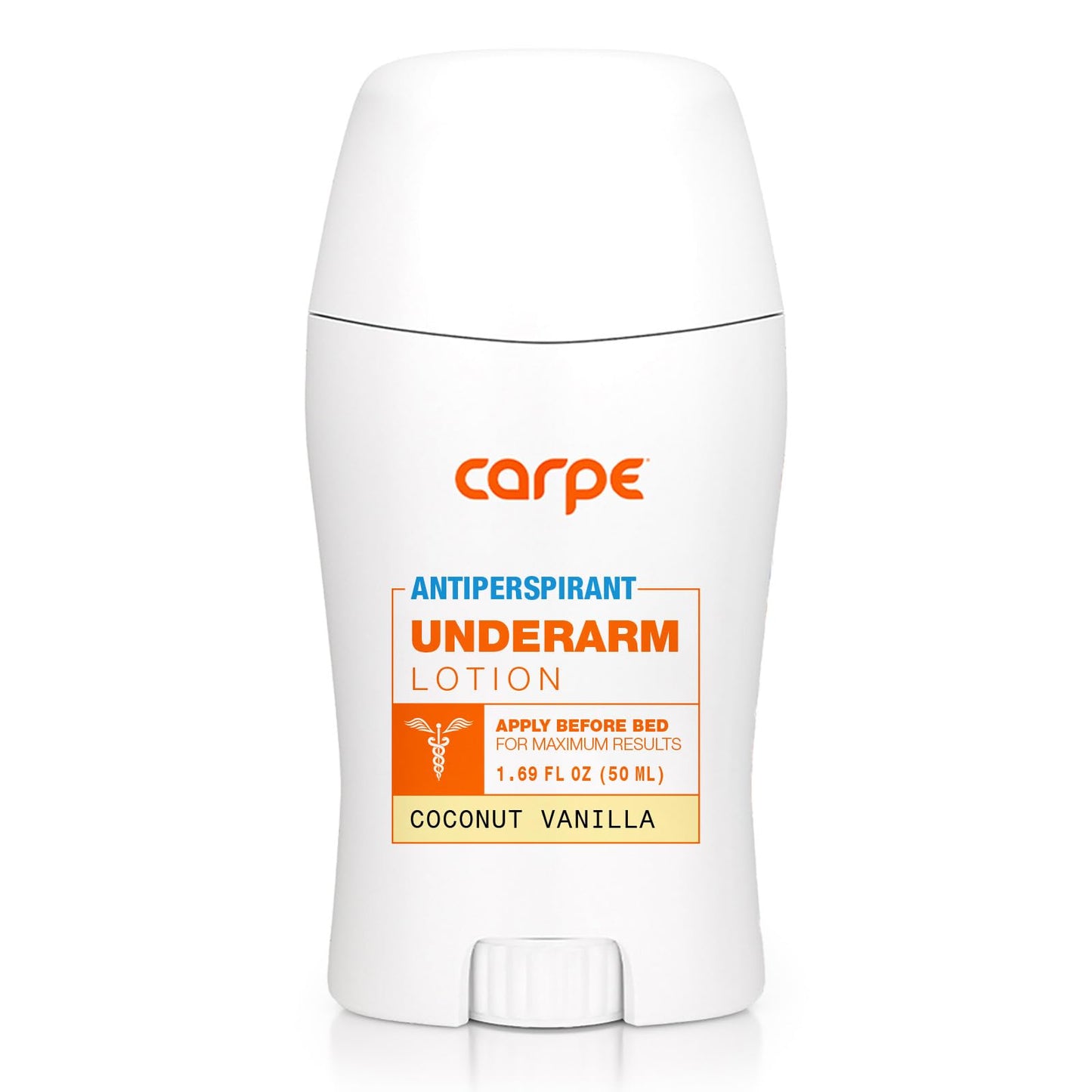 Carpe Clinical Strength Underarm Antiperspirant and Deodorant, Coconut Vanilla Scent