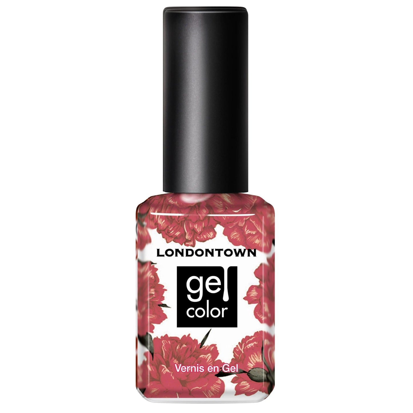 LONDONTOWN UV/GEL Nail Polish - Shimmery Candy Apple Red Color (Slopeside) Smudge Free Budge-Proof Soak Off LED Lamp, 12mL