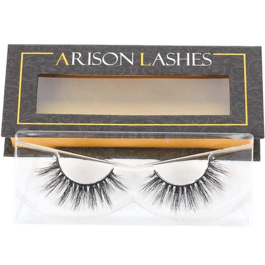 Arison Faux Mink Lashes Natural Look Fluffy Fake False Eyelashes 3d Wispy Lashes Long Lashes Bulk for Women (D006)