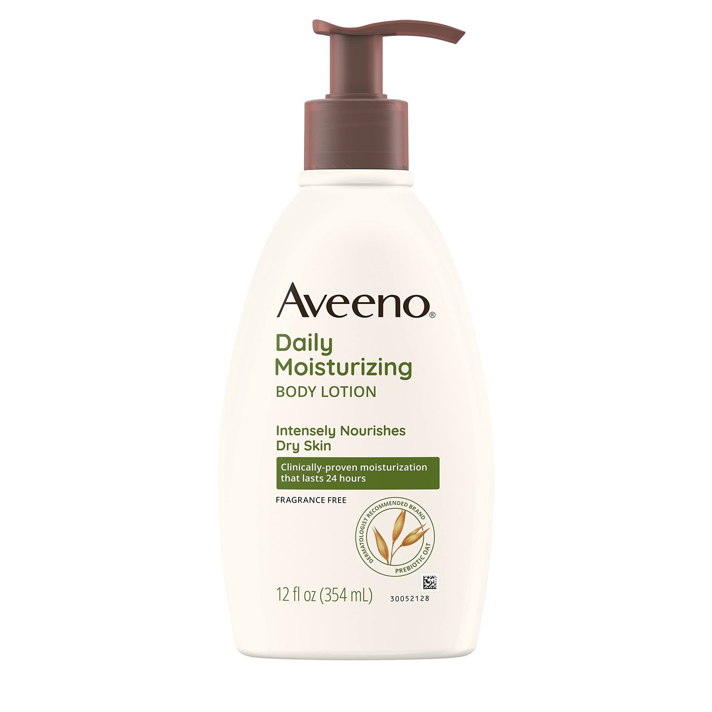 Aveeno Daily Moisturizing Body Lotion with Soothing Oat and Rich Emollients to Nourish Dry Skin, Fragrance-Free, 12 Fl Oz (Pack of 6)