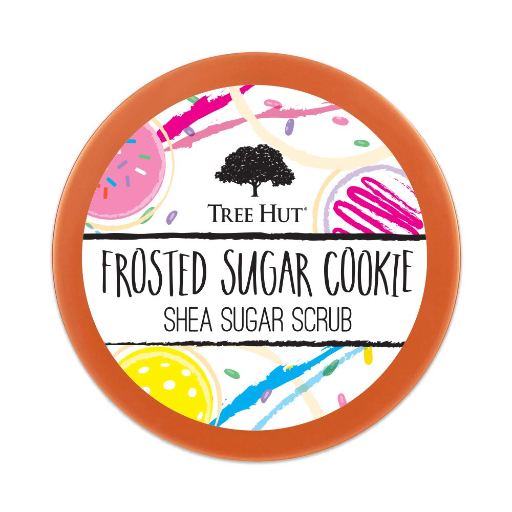 Tree Hut Frosted Sugar Cookie Shea Sugar Scrub, 18 oz, Ultra Hydrating and Exfoliating Scrub for Nourishing Essential Body Care