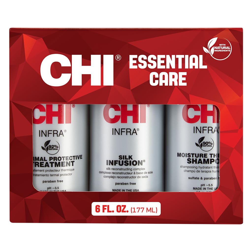 CHI Thermal Care Kit and Iron Guard Spray for Dry Hair, 1 Count and 8 Fl Oz