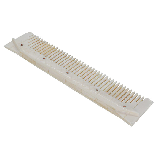 Lord of Battles Genuine Bone Comb Medieval Style Authentic Bone Comb 100% Handmade Durable Fine Tooth Anti-Static Massage Hair Comb Perfect for Him/Her