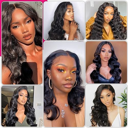 RESACA 22 Inch Human Hair Bundles Body Wave One Bundle 100% Unprocessed Brazilian Virgin Hair Bundles Deals Double Weft Weave Hair Extension Nature Color