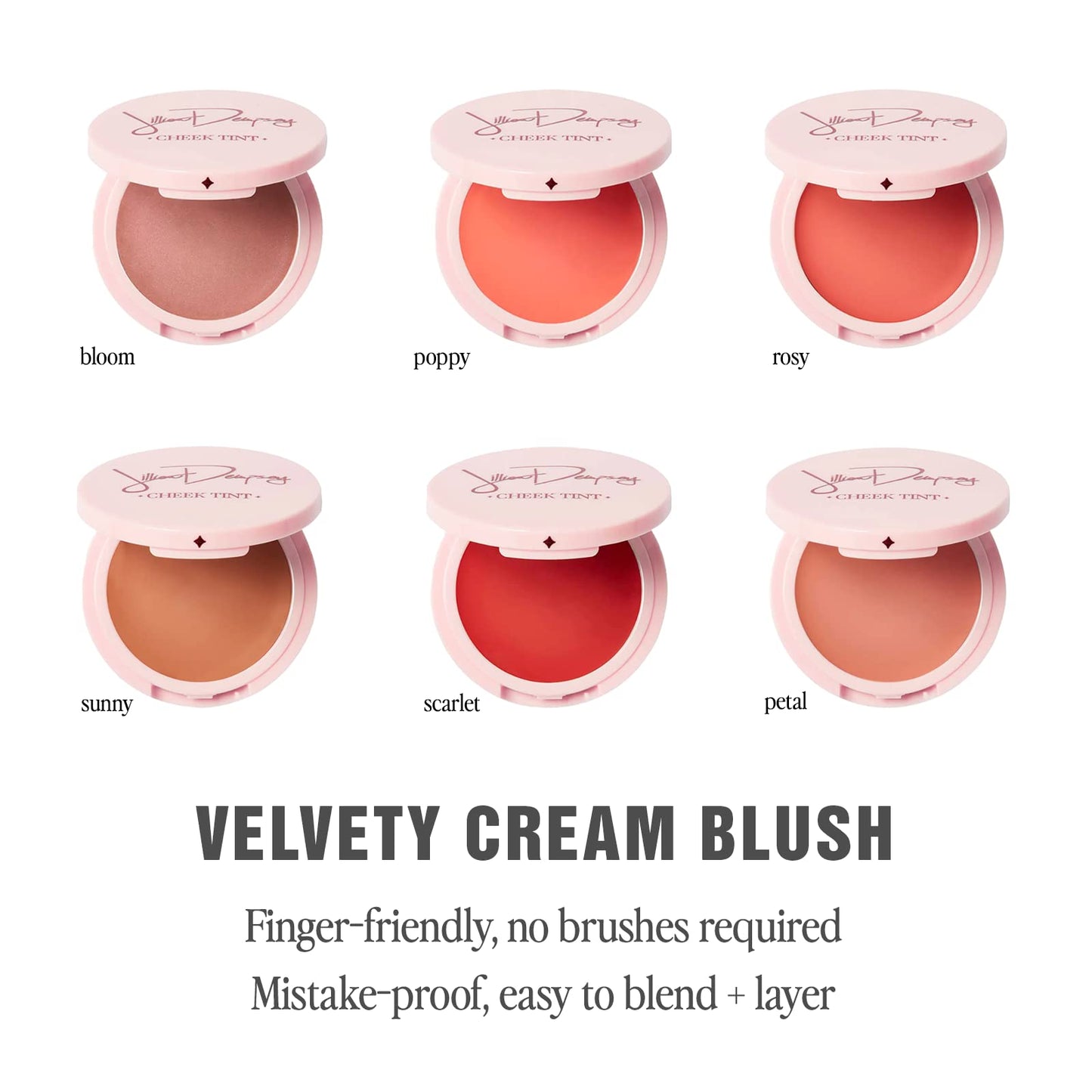 Jillian Dempsey Cheek Tint: Natural Cream Blush, Easy to Blend Makeup with Nourishing, Lasting Color I Scarlet