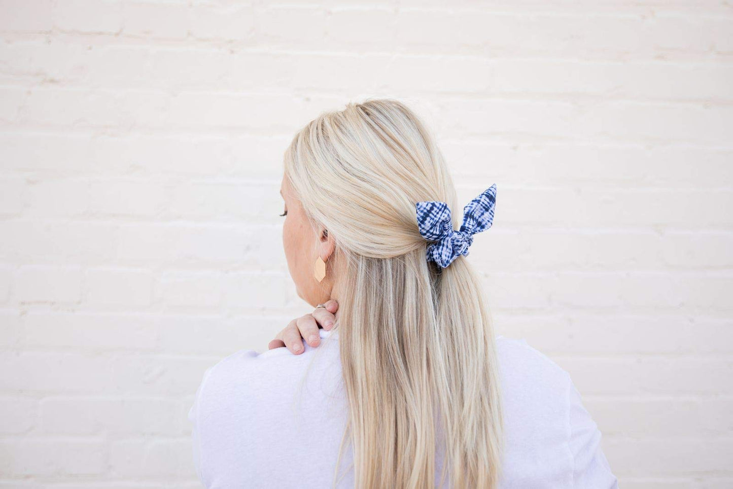 Mary Square Tie Scrunchie Boho - Set of 4 Animal Print Tie Scrunchies Hairwraps - 4” L x 3” W - Leopard Cheetah Patterns of Back Grey and White - Hair Accessories