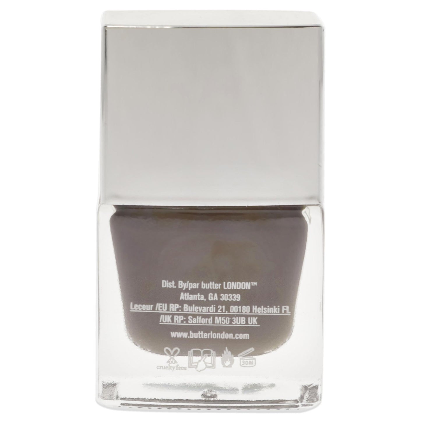 butter LONDON Patent Shine 10X Nail Lacquer, Mink Grey, 0.2 Fl Oz