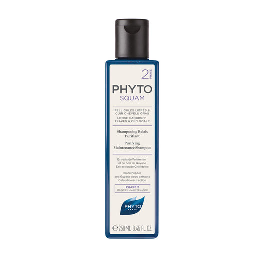 PHYTO Phytosquam Purifying Maintenance Shampoo, 8.45 fl oz