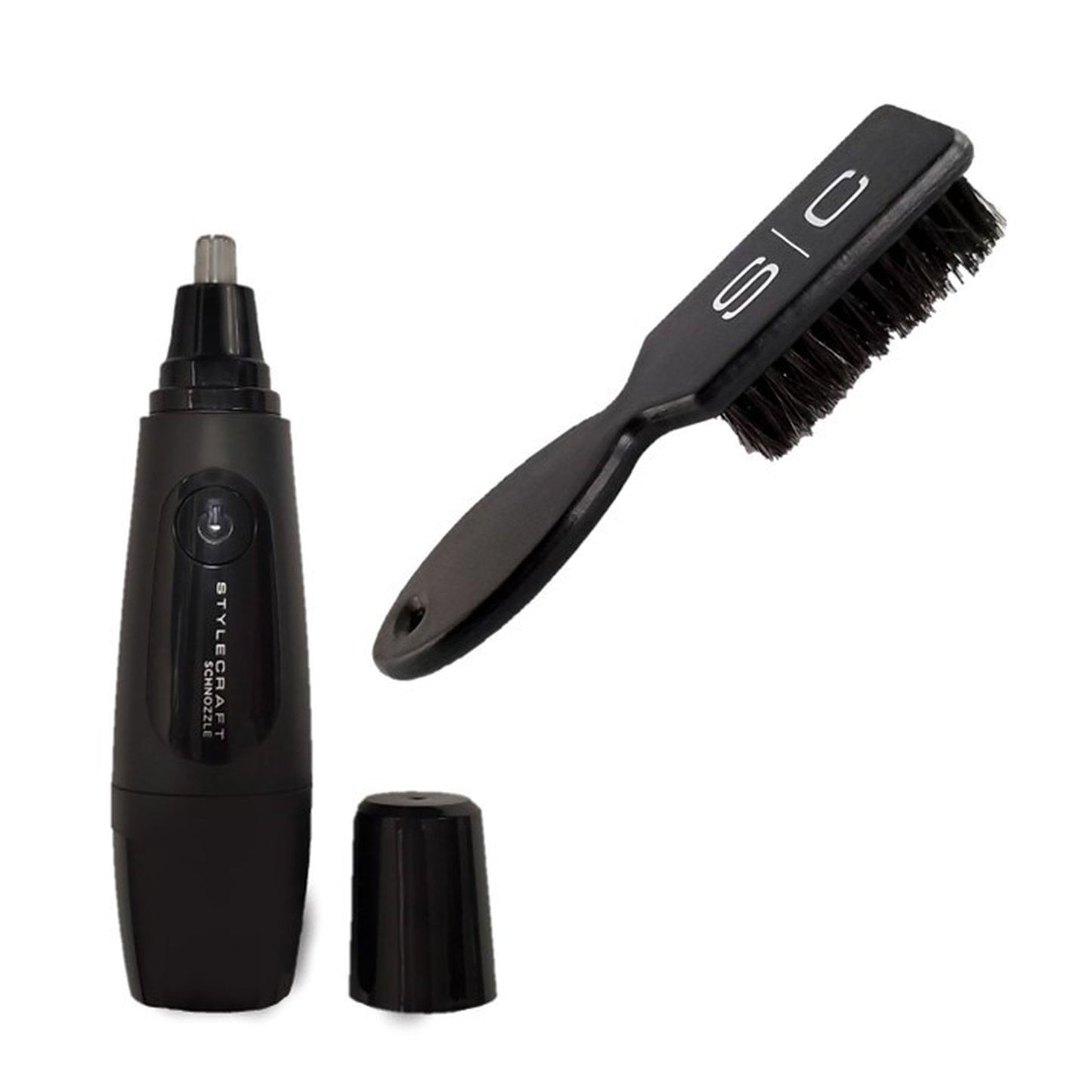 Stylecraft Schnozzle Ear and Nose Hair Trimmer with Mini Fade Brush Bundle Deal