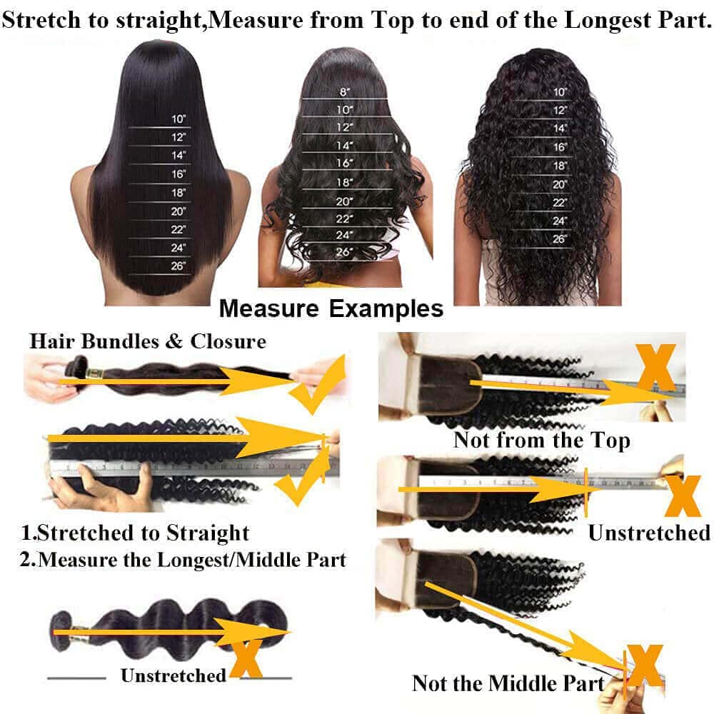 QTHAIR 14A Brazilian Body Wave Lace Closure (14inch) 4x4 Free Part Swiss Lace Closure Natural Brazilian Virgin Human Hair Top Swiss Lace Closure