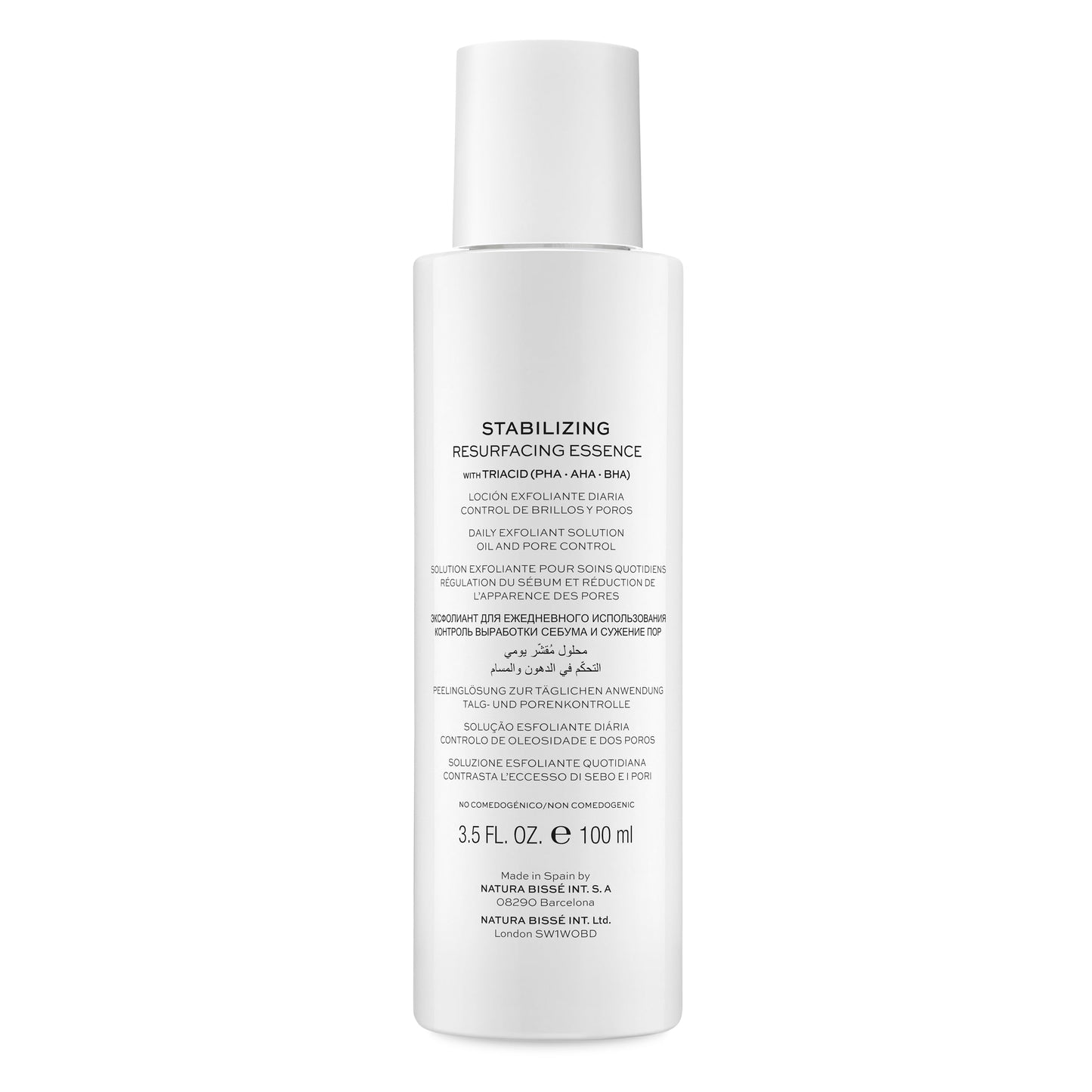 Natura Bissé Stabilizing Resurfacing Essence | PHA, AHA, BHA Daily Exfoliant Solution | Balances, Hydrates & Mattifies | For normal, oily & acne-prone skin, 3.5 Oz