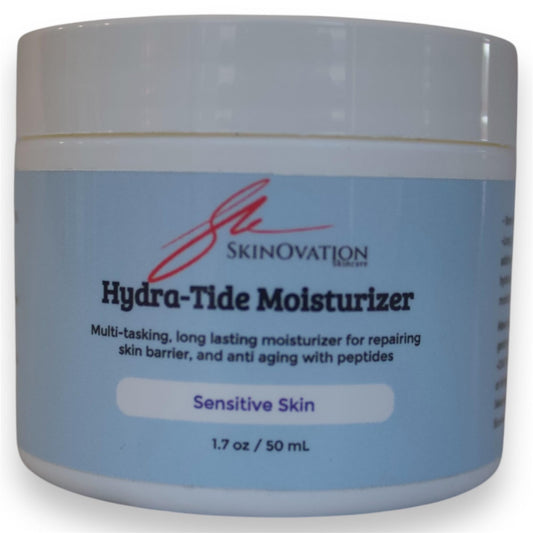 Skinovation Skincare Hydra-Tide Moisturizer, Multi-tasking, Long Lasting, for Repairing Skin Barrier, Anti Aging with Peptides, 1.7 oz