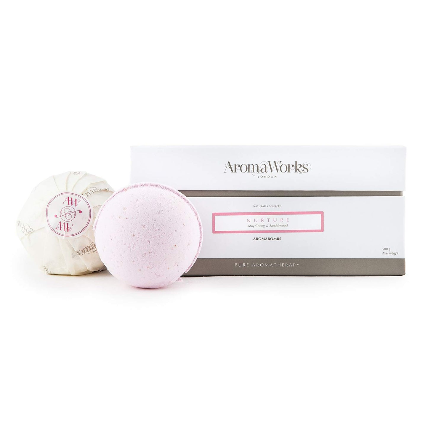 Aromaworks Nurture Aromabomb Duo - Creates A Luxurious And Therapeutic Experience - Envelops You In The Scents Of Purity - Key Ingredients Of Chamomile, Lavender And Geranium - 2 X 8.81 Oz Bath Bomb