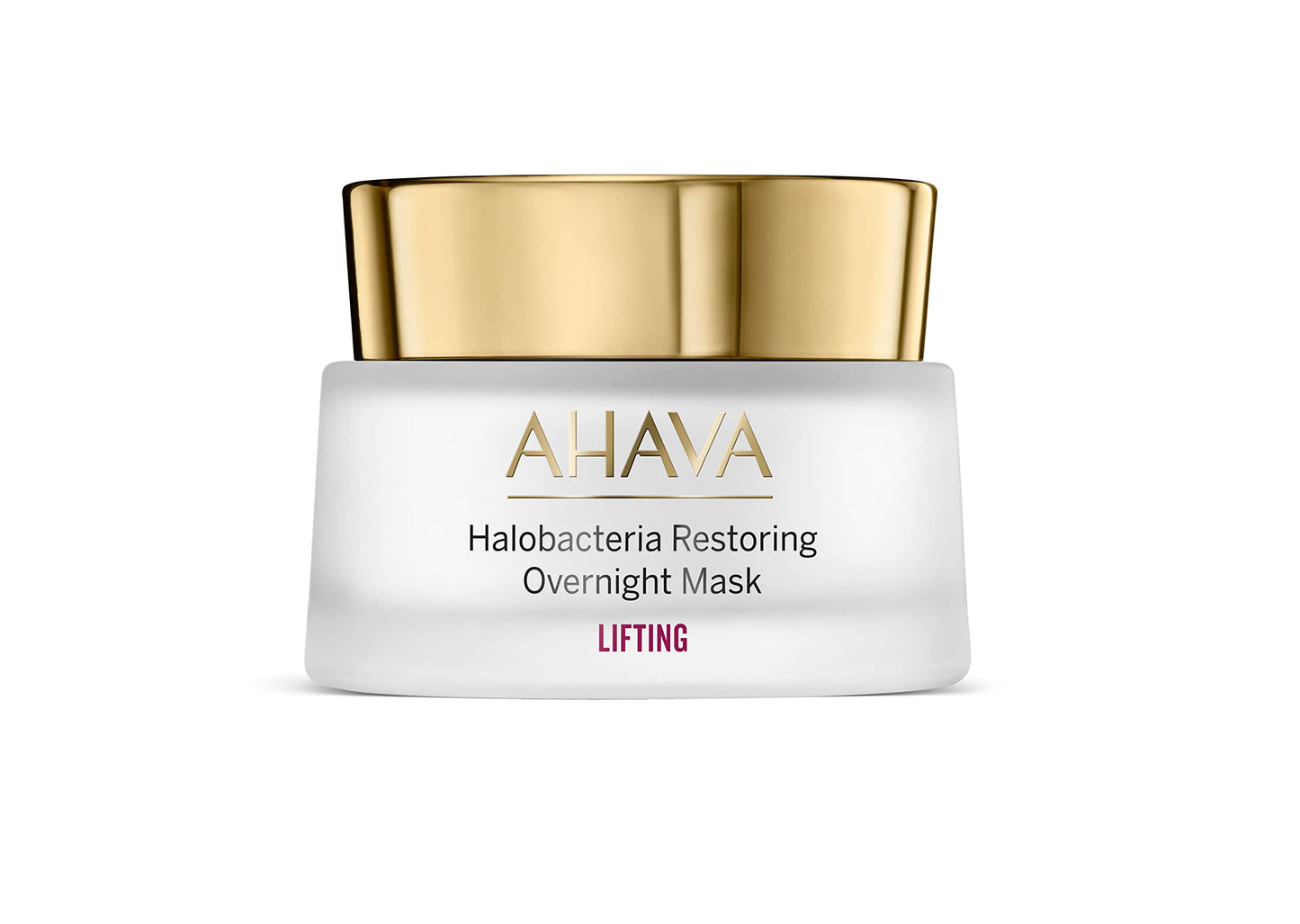 AHAVA Halobacteria Restoring Overnight Mask - Enhanced with Meadowfoam Seed Oil, Osmoter and Halobacteria DNA found in the depths of Dead Sea, Lifts & Restores Skin's Luminosity & Elasticity,1.7 fl.oz