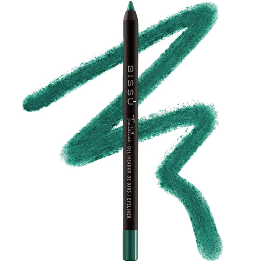 Bissú Tintaline Eyeliner - 25 Vivid Colors, High-Coverage, Long-Lasting & Smudge-Proof (Green)