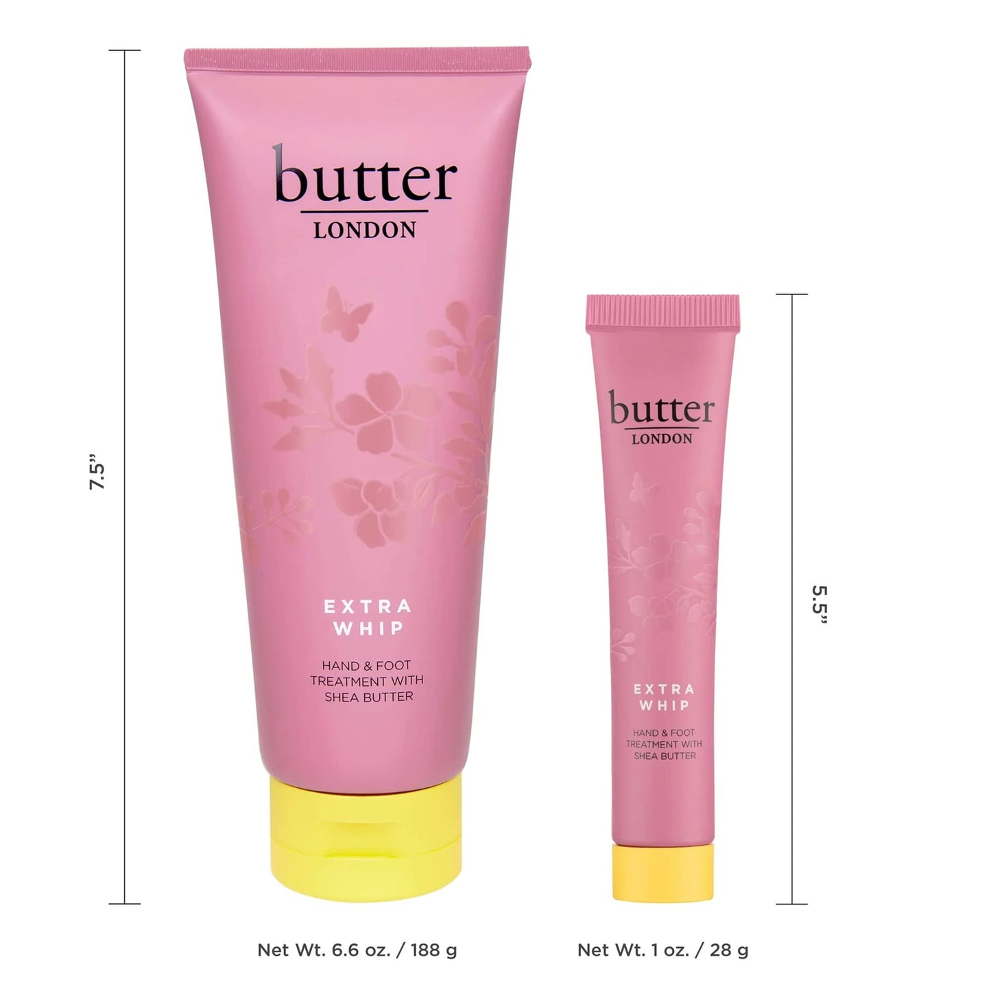 butter LONDON Extra Whip Hand & Foot Treatment, Shea & Cocoa Butter, Helps Hydrate & Restore Dry Skin, Helps Firm Skin’s Appearance, Vegan, Cruelty & Paraben Free