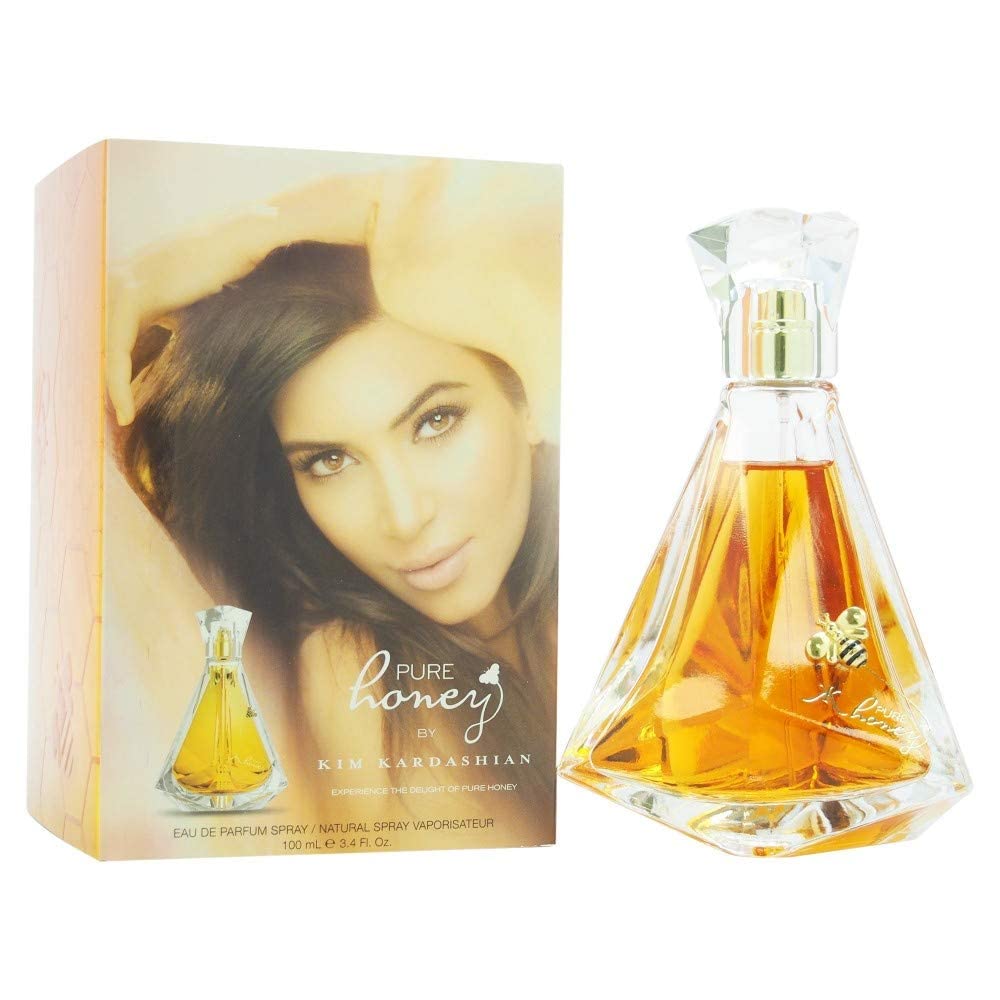 Kim Kardashian Pure Honey Eau de Parfum Spray for Women, 3.4 Ounce (Pack of 2)