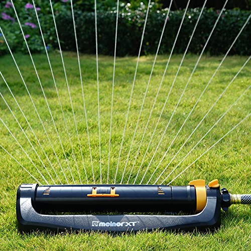 XT Turbo Oscillating Sprinkler & Eden 96213 Lawn & Garden Essential Oscillating Sprinkler | Water Sprinkler for Yard,Covers up to 3,600 sq. ft., Heavy Weight Base