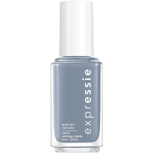 Essie expressie, Quick-Dry Nail Polish, 8-Free Vegan, Slate Blue, Air Dry, 0.33 fl oz