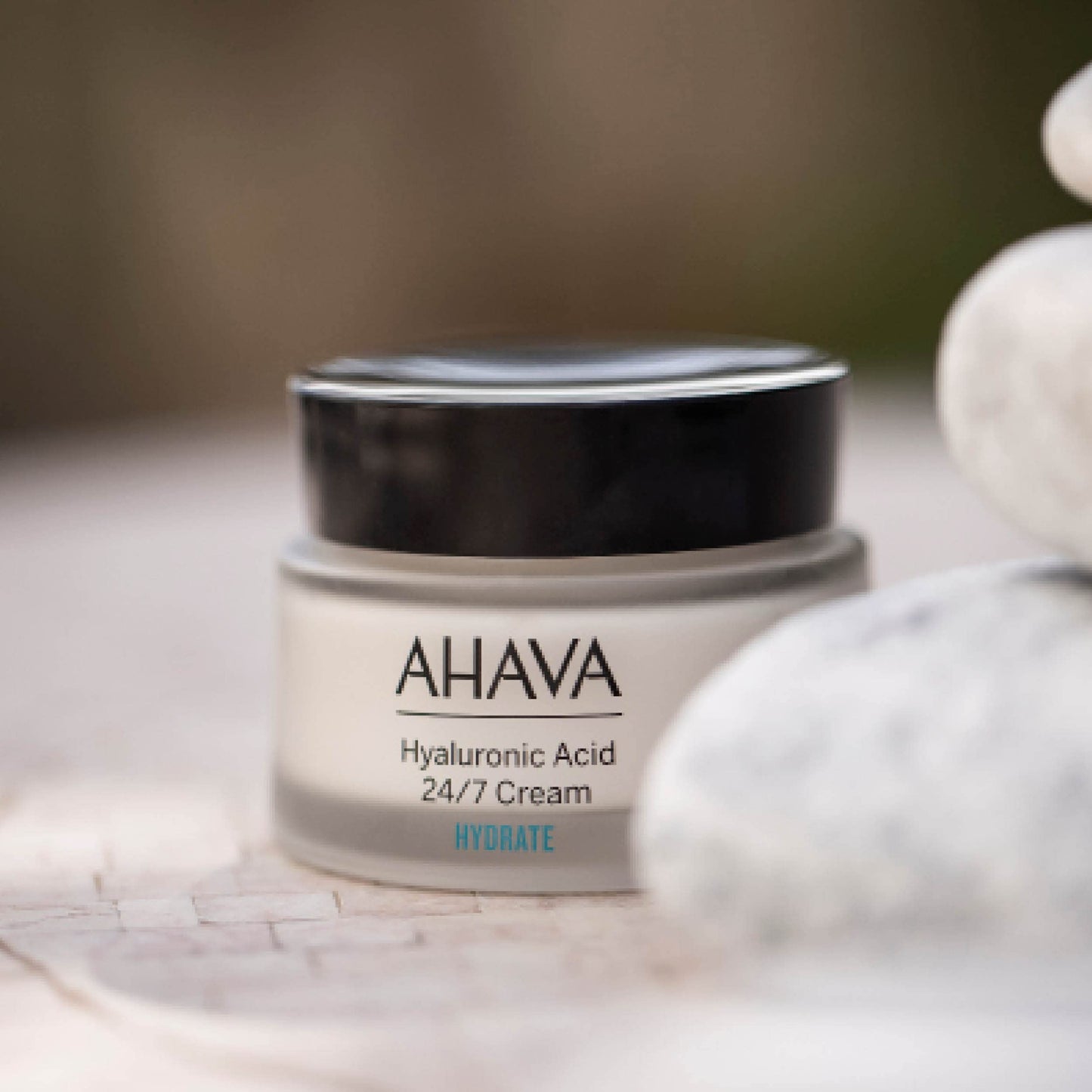 AHAVA Hyaluronic Acid 24/7 Cream - Long-lasting hydration from inside & out, boosts hydration, softening & refining skin's texture, long-term wrinkle prevention, with Osmoter, ATPeptides, 1.7 Fl.Oz