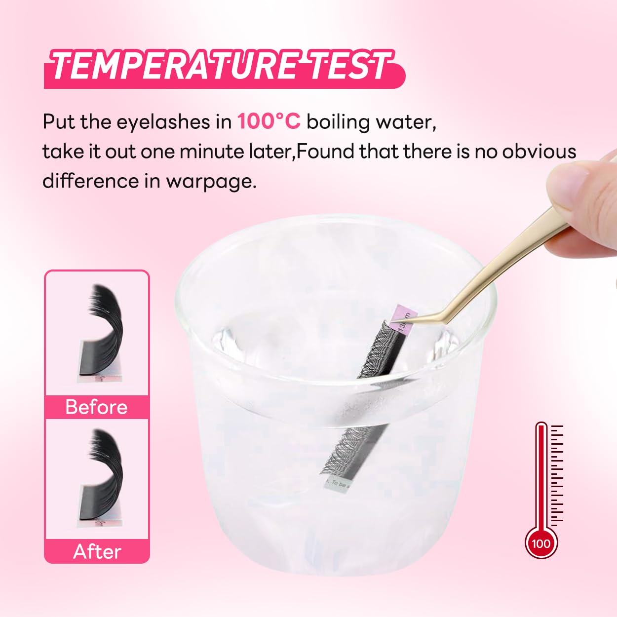 W Eyelash Extensions 5D Volume C Curl 0.07mm 13mm Black Fan W-shaped Lash Extensions Premade