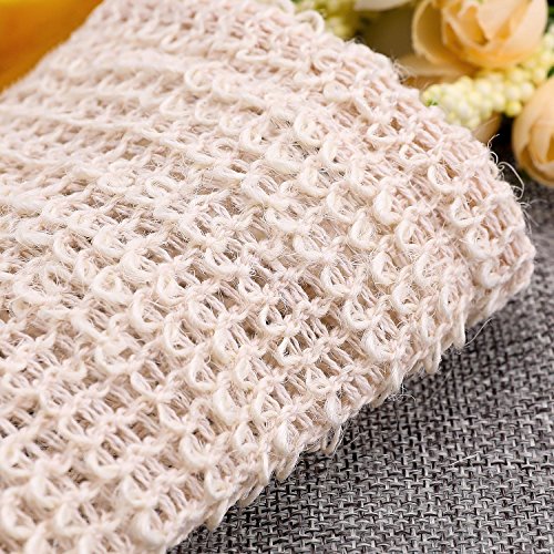 15 Pieces Soap Saver Bag Soap Pouch Sisal Mesh Soap Bag Drawstring (Natural)