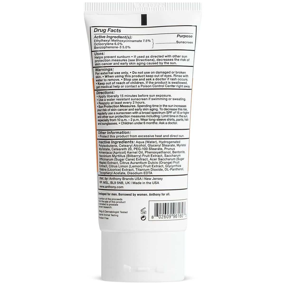 Anthony Day-to-Night Duo, Day Cream SPF 30 Men’s Face Moisturizer with Sunscreen and All-Purpose Facial Moisturizer - Men’s Hydrating Lotion for Dry Skin