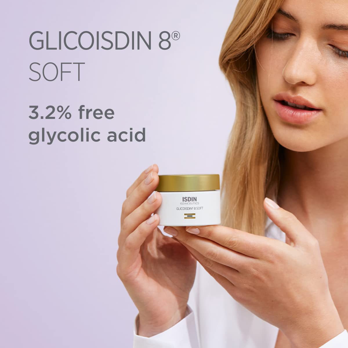 Glicoisdin 8 Soft - Face Exfoliant Cream with Glycolic Acid, 1.76 OZ