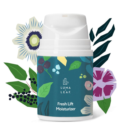 LUMA & LEAF Fresh Lift Facial Moisturizer, 1.7 FL Oz – Anti-Aging Hydration Cream, Boosts Collagen & Elasticity, Reduces Wrinkles, Natural Skin Barrier Protection, Daily Moisturizing Cream