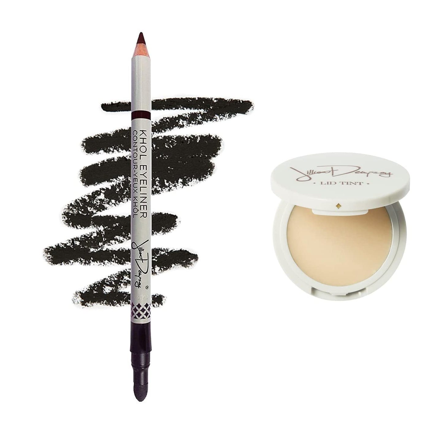 Jillian Dempsey Khôl Eyeliner in Jet Black & Lid Tint in Dew