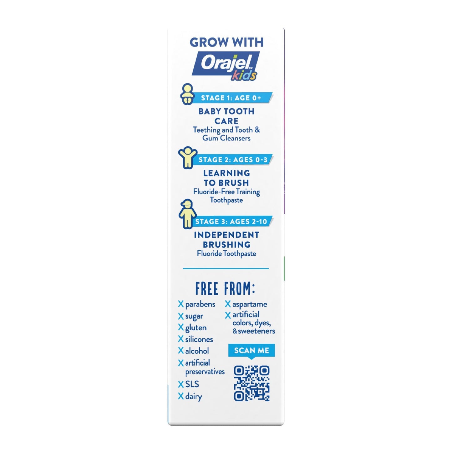 Orajel Kids Paw Patrol Fluoride-Free Training Toothpaste, Natural Fruity Fun Flavor, 1 Pediatrician Recommended, 1.5oz Tube (Pack of 2)