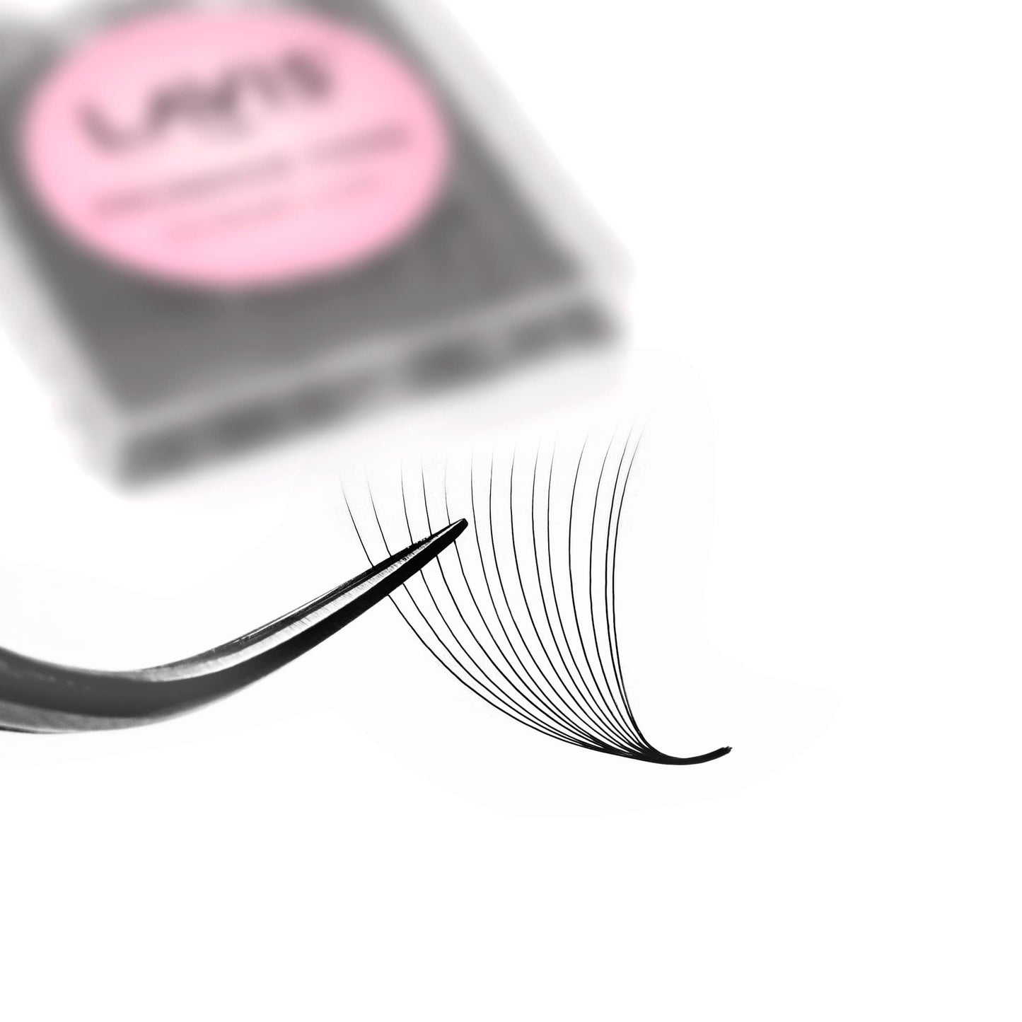 LAVISLASH 500 Promade Fans Eyelash Extension | Handmade Loose Volume Lash | Mutiple Options 3D-8D/10D/12D/14D/16D Fans | 0.03/0.05/0.07mm Thickness | C/CC/D Curl | 8-16mm Length(14D-0.03-C-12mm)