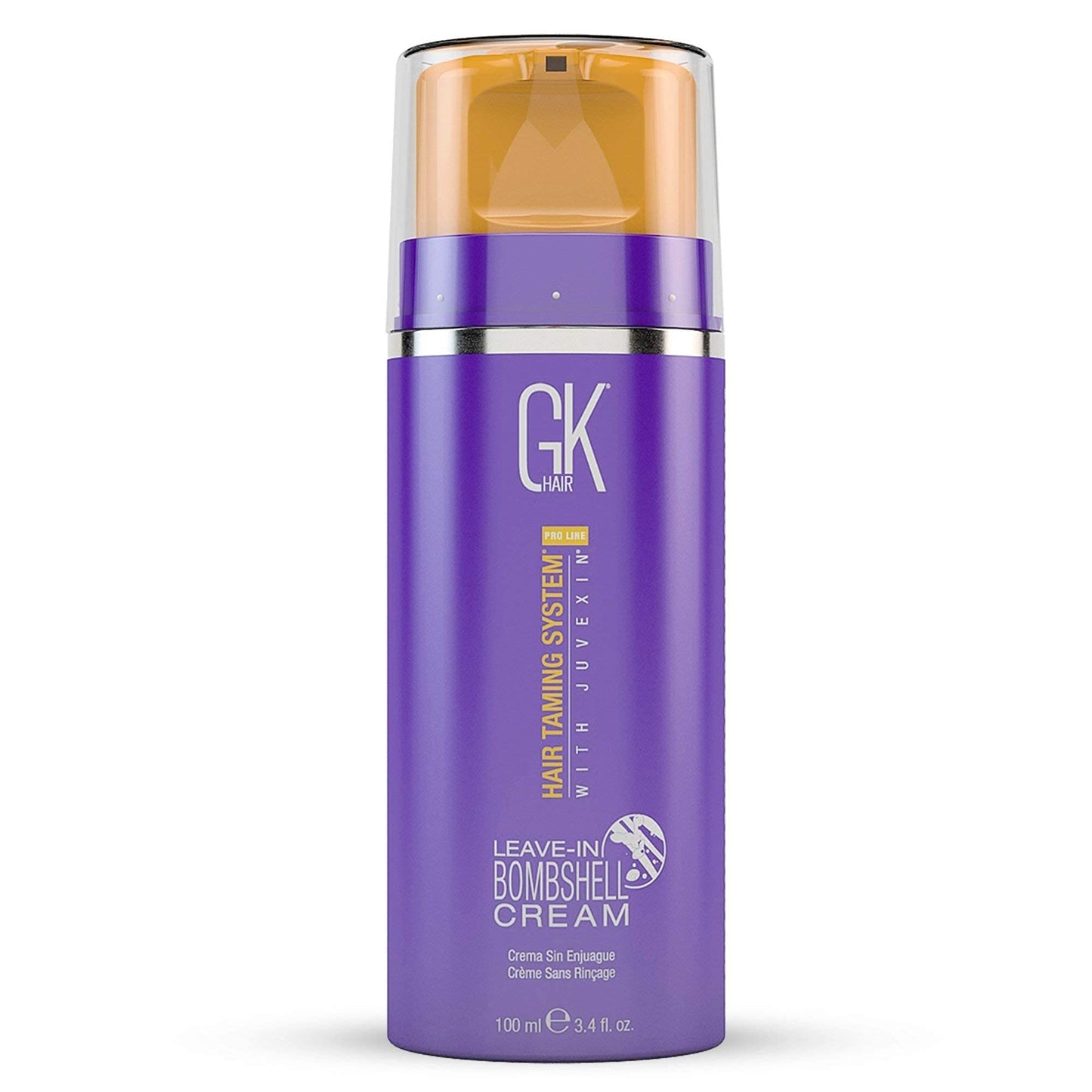 GK HAIR Global Keratin Purple Shampoo/Toner Silver Bombshell 280ml I Leave In Bombshell Cream (100ml/ 3.4 fl. oz)