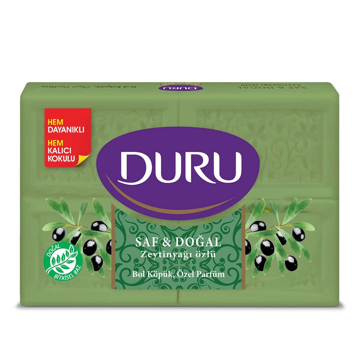 Evyap Duru Olive Oil 4 x 150 g Bars Pure & Natural Olive Oil Turkish Soap