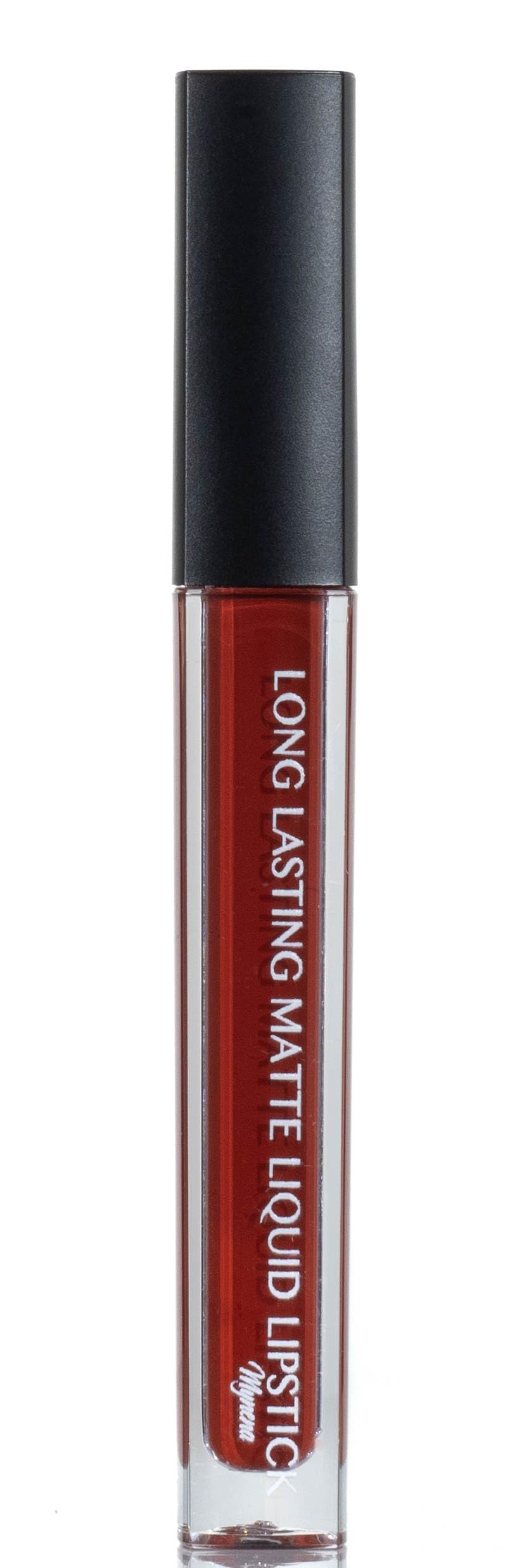 Mynena Brownish Red Long-Lasting Matte Liquid Lipstick | Intense Color, Smudge-Proof & Waterproof | Comfortable, Hydrating Shea Butter | Vegan & Cruelty-Free | Sienna