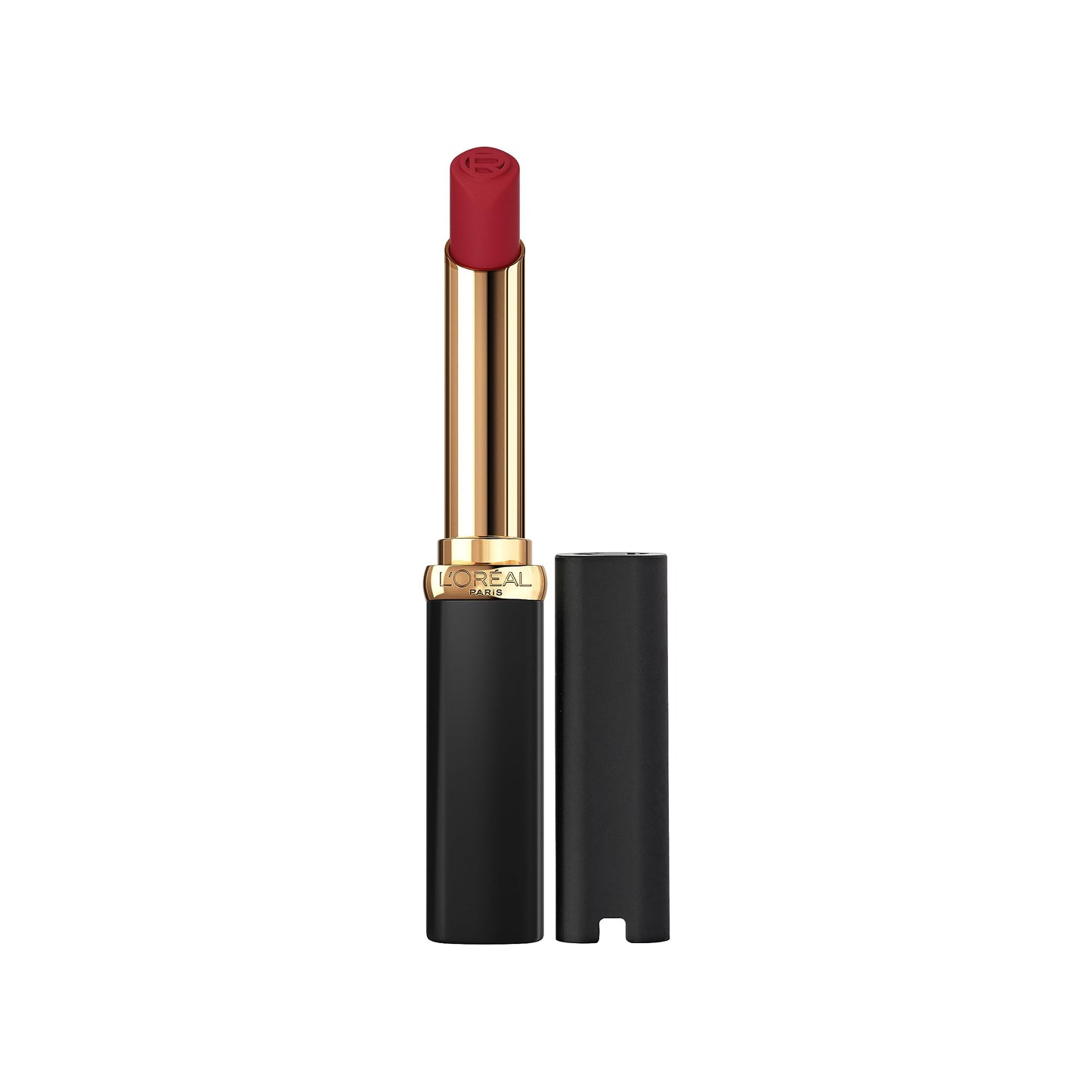 L’Oréal Paris Colour Riche Intense Volume Matte Lipstick, Lip Makeup Infused with Hyaluronic Acid for up to 16HR Wear, Le Rouge Paris, 0.06 Oz