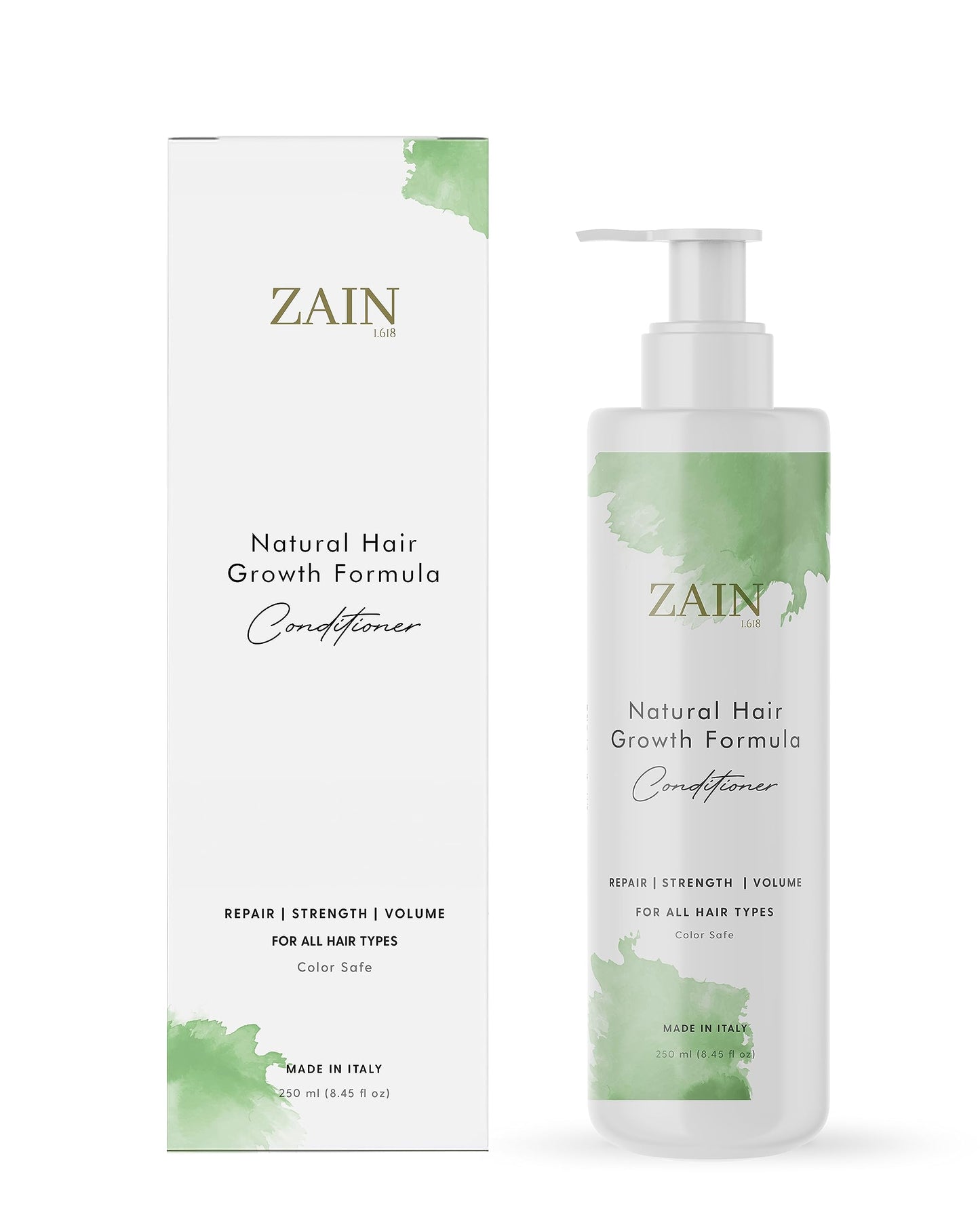 ZAIN1 Natural Hair growth Conditioner With Snail Mucin and jojoba oil. pH Level of 4.2 (Mimosa, 8.45 oz.)