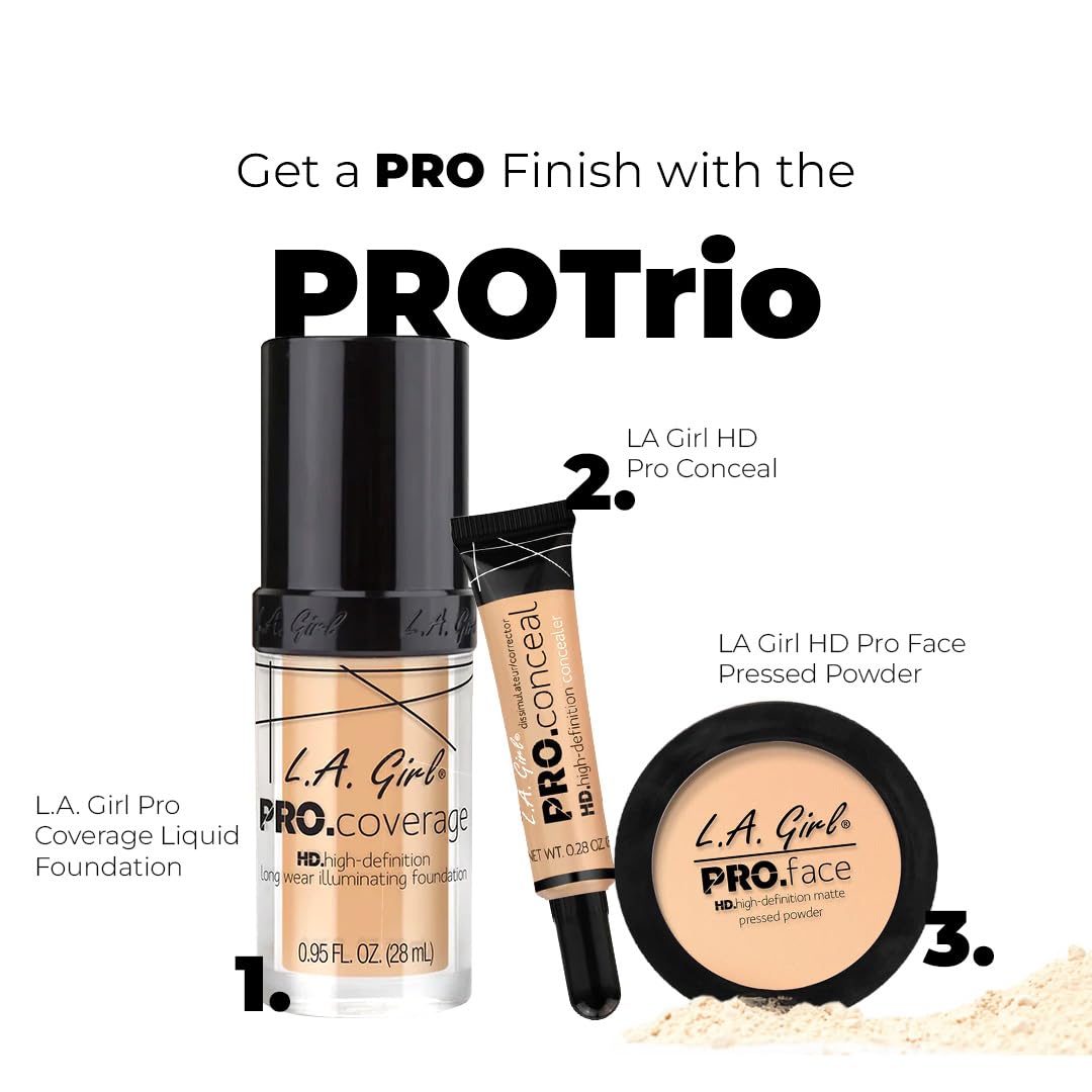 L.A. Girl Pro High Definition Concealer (1, GC 976 Pure Beige), 16 Ounce (LAX-GC976-B)