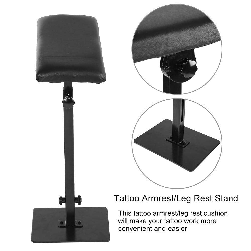 Armrest Stand,Heavy Duty Workstation with PU Leather Soft Sponge,Adjustable Height & Angle Leg Rest Stand Arm Bar Tool for Studio Salon Gift