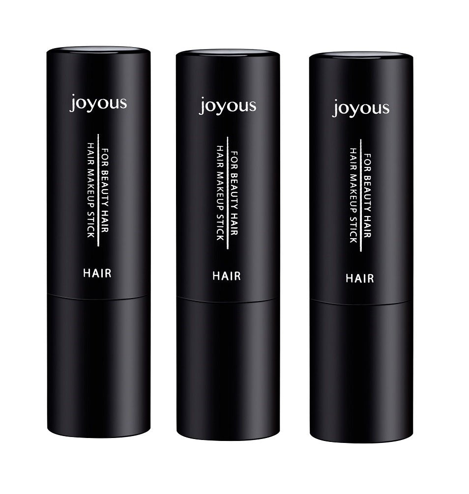 Professional Hair Color Lipstick Non-toxic Olive Oil In Crayon Cover White Temporary Hair Dyeing (2 Packs-Black+Coffee)